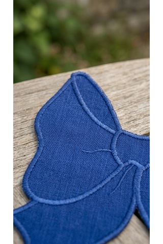 Rosea Azure Embroiderered Kokteyl Peçetesi