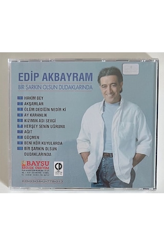 Edip Akbayram Bir Şarkın Olsun Dudaklarında Cd Orjinal Dönem 1993 Baskı 2.el Cd