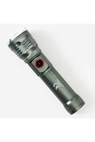 Gold Police Gp-216 Tg Led Ultra Hafif Mıknatıslı Şarjlı El Feneri Gümüş