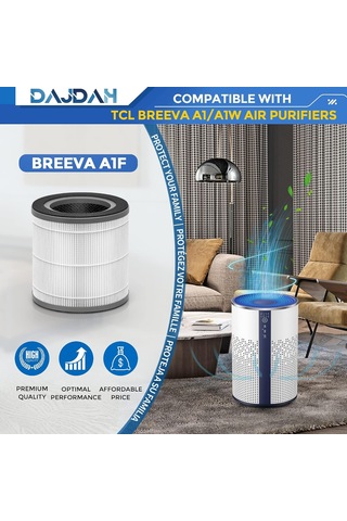 Tcl Breeva A1 Hava Temizleyici İçin Breeva A1 Filtre Değiştirme Filtresi, True Hepa H13 Breeva A1f Ve Breeva A1/a1w İ Çok Renkli