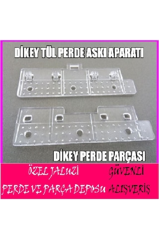 Dikey Tül Perde Askı Aparatı-Dikey Tül Perde Aksesuarları Ve Plas