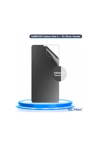 Samsung Galaxy Note 8 Uyumlu Ön Yüzey Hayalet Privacy Hidrojel Ekran Koruyucu 90124296