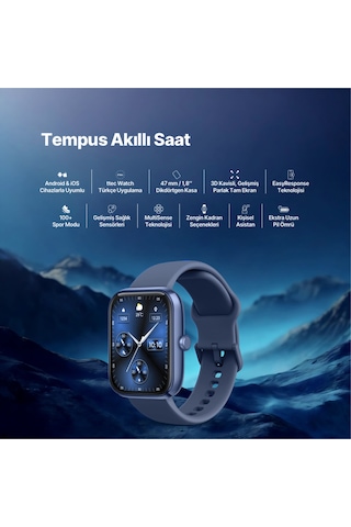 Ttec 2S09WS Tempus 47 MM Dikdörtgen Kasa Akıllı Saat