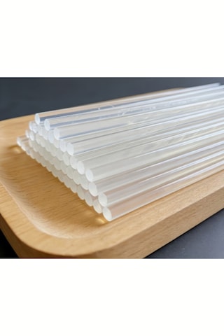 1 Kg 80 Adet İnce Sıcak Mum Silikon Tabanca Mumu Çubukları 7,4 Mmx 30 Cm