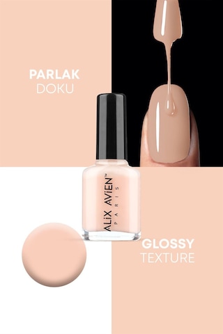 Alix Avien Şeftali Rengi Oje 07 Yüksek Pigmentli Uzun Süreli Kalıcılık Hızlı Kuruma Nail Lacquer 07