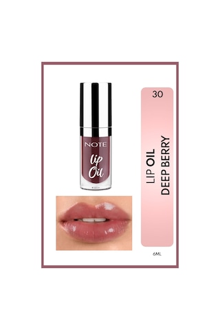 Note Cosmetique Lip Oil Nemlendirici ve Parlatıcı Dudak Bakım Yağı - 30 Deep Berry - Mor