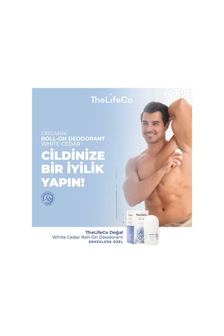 The Lifeco White Cedar Erkek Roll-On Deodorant 2 x 60 ML
