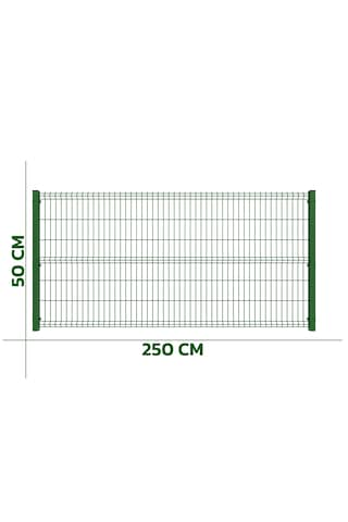 4 Adet Panel Çit Takım 50x250 Cm Yeşil