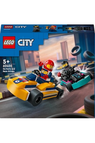 LEGO® City Go-Kartlar ve Yarış Sürücüleri 60400 5+ Yaratıcı Oyuncak Yapım Seti - 99 Parça