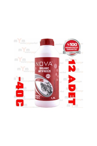 Nova -40 Derece Kırmızı G12 Antifriz 1.5Litre X12