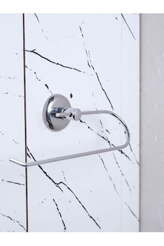 Ceria Krom Solo Havluluk Eko Model Havlu Kağıdı Askısı Yapışkanlı & Vidalı Turkuaz Seramik Diğer