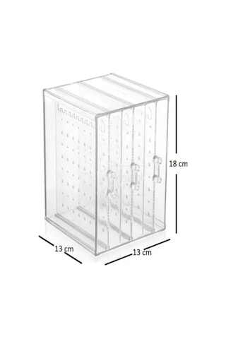 Bayev Akrilik Çekmeceli Takı Düzenleyici Stand Ak731 - Kolye Küpe Bileklik Organizeri