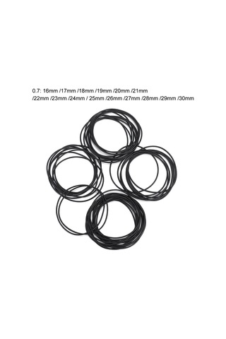 Lemestar Saat Su Geçirmezlik Gevşekliği Tamiri İçin Kauçuk O-ring Seti - 0.8mm Kalınlık, 500 Adet, Saat Tamircileri İçin Uygun
