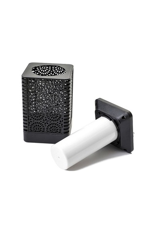 Ulzyvf Createtech Yolu Suya Siyah Manzara Lambası, Güneş Enerjili Bahçe Avlu Lamba Siyah