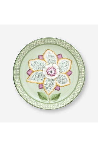 Yeşil Porselen Çay Tabağı 9 Cm