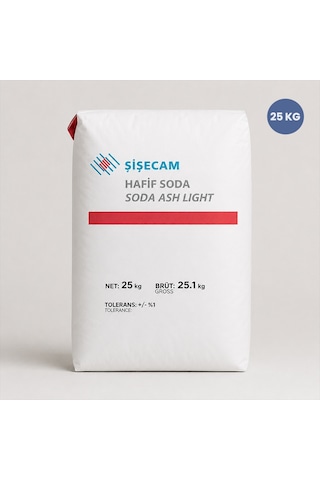 Şişecam Çamaşır Sodası Sodyum Karbonat Hafif Soda 25 Kg
