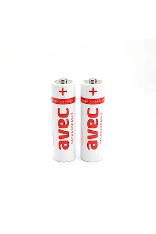Avec Aa Kalın Kalem Şarjlı Pil 1100mah 2 Li Paket Şarj Edilebilir