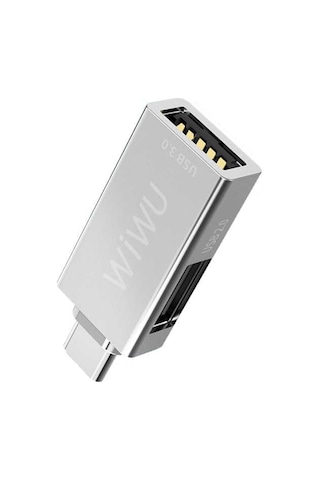 Winex Wiwu T02 USB Type-C Hub Çevirici ve Çoklayıcı Hub Gri
