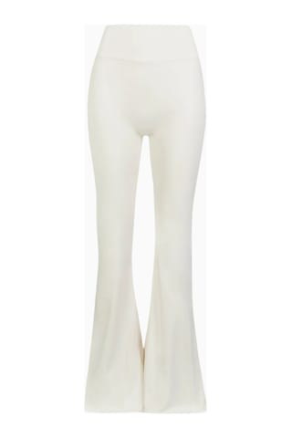 Because Of Alice Base Sculpting Flared Leggings Şekillendirici Yüksek Bel Bol Paça Kadın Tayt Krem