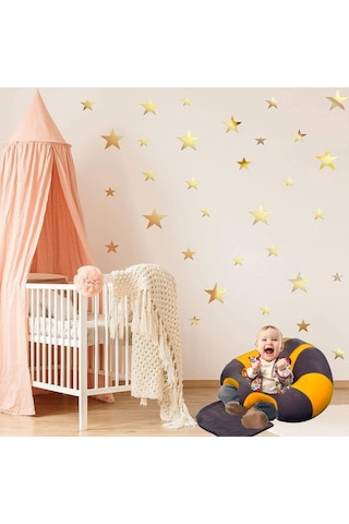 Bebek Yatmaz Destek Oturma Minderi - Gri Sarı