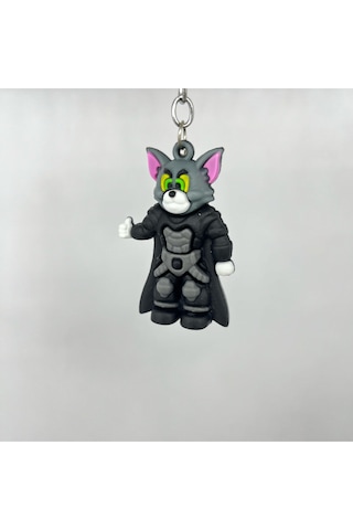 Kedi Tom Silikon Bileklikli Anahtarlık/çanta Süsü