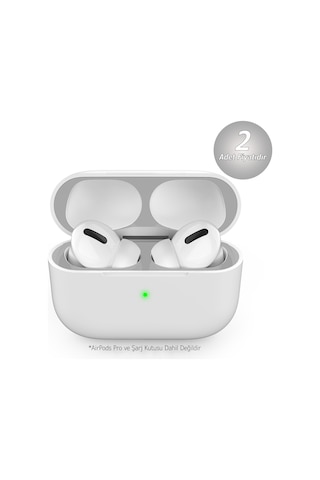 Airpodspro Temizleme Kulaklık Tozuna Son 2 Adet Koruyucu Sticker Gümüş
