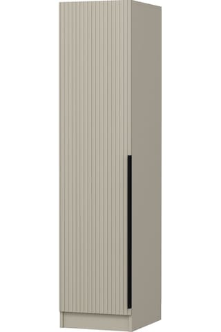 Minar Kale 1 Kapaklı Dolap Çizgili Mebran 210cm - Kumtaşı/kumtaşı - Raflı Kumtaşı