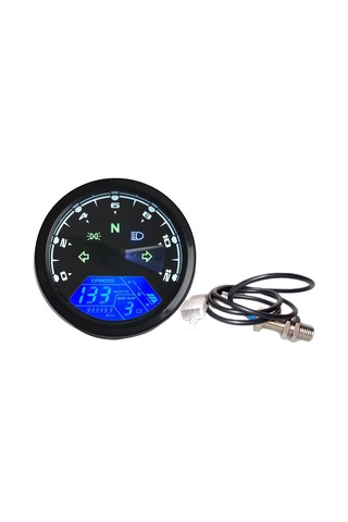 12000rpm 6 Dişli Evrensel Motosiklet Lcd Dijital 199 K16270
