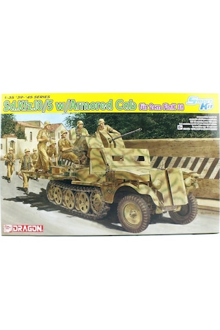 Dragon 6677 1/35 Ölçek, Sd.kfz.10/5 W/armor Cab Fur 2cm Flak 38, Hafif Yarı Paletli Personel Taşıyıcı Plastik Model Kiti-36351