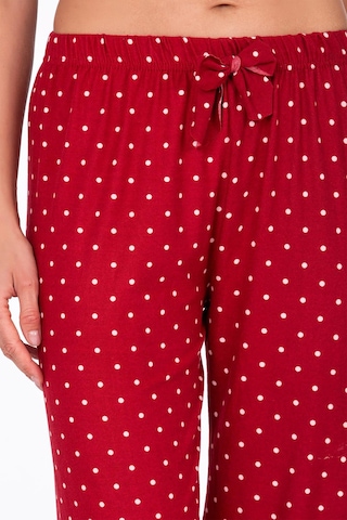 Kompedan Kadın Süet Puantiyeli Pijama Tek Alt Desen 5