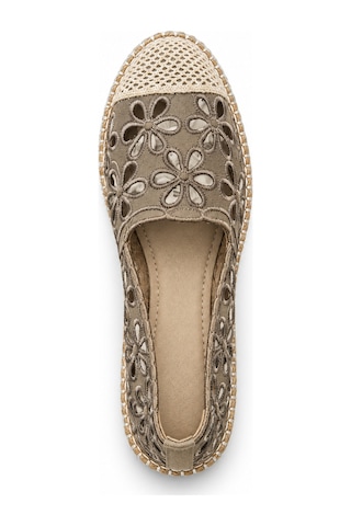 Stepmark Delft Vizon Çiçek Desenli Kadın Espadril Standart