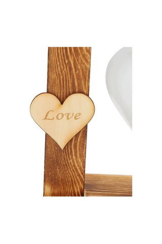 Geeroyoo Ahşap Tabanlı Cam Süs Vazo, Retro Stil Bitki Sulama Kabı, Ev Ofis Masaüstü Dekorasyon Aracı