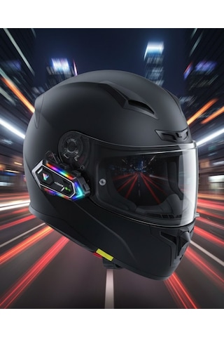 Northcity Çift Telefon Destekli Motosiklet Kask Bluetooth Kulaklık