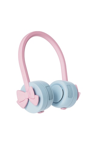 Zoyzoıı F8 Üç Hızlı Soğutma Fanı Çocuklar İçin Kanatsız Boyun Askılı Fan - Fiyonk Pembe Mavi