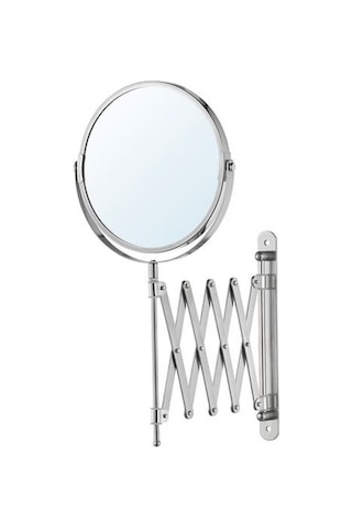 Akordiyon Büyüteçli Banyo Makyaj Tıraş Aynası