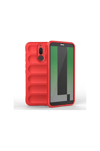 Newface - 521 - Huawei Mate 10 Lite Kılıf Optimum Silikon - Csmo-tex - - Kırmızı