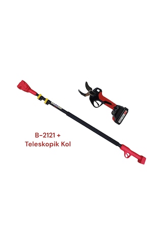 B-2121 Akülü Budama Makası 42mm Teleskopik Kol