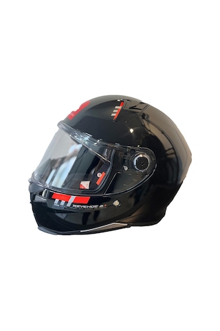 Mt Revenge 2 Solid A1 Gloss Full Face Motosiklet Kaskı 65185 Siyah