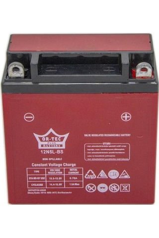Ortec 12v 5 Ah 12n5l-bs Motosiklet Aküsü