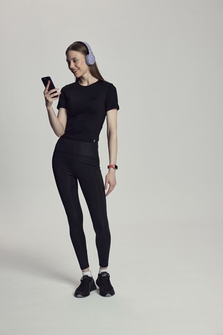 Scorp Lyra Kadın Crop Bambu Tişört Siyah Standart