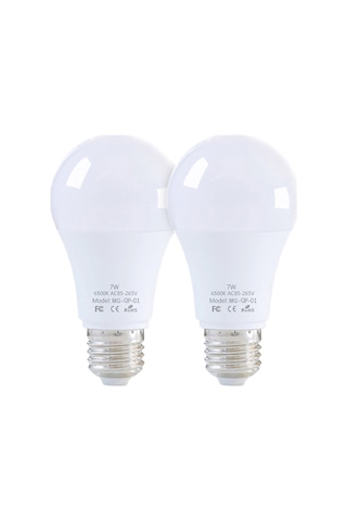 Singree 2 Adet 7w Akıllı Radar Sensörlü Led Ampul, E27/e26 Taban, Gündüz/koyu Otomatik Kontrol, 6000k Beyaz Işık, Ev/ofis İçin Kolay Kurulum Beyaz