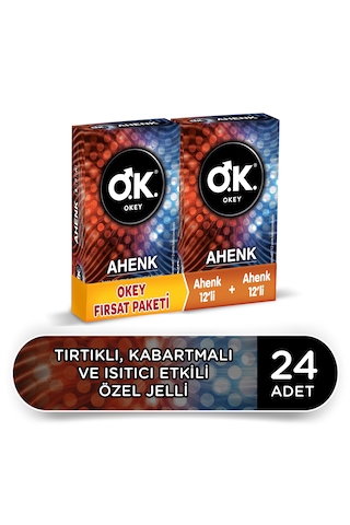 Okey Ahenk Prezervatif 2 x 12'li