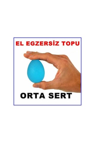 Silikon EL EGZERSİZ TOPU Mavi: Orta Sert