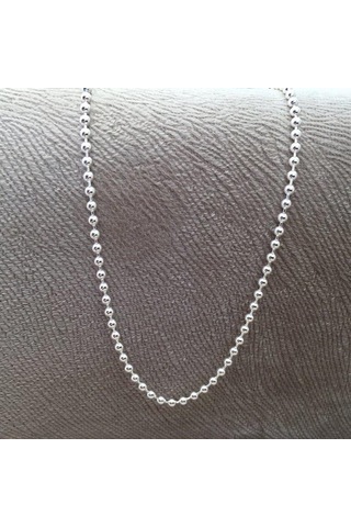 Gümüş Top Erkek Kolye Zincir Parlak 55Cm 24Gr 4Mm Msn19K (296378210)