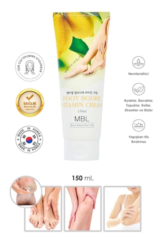 Kuru Ve Çatlamış Ayaklar Için Vitamin Özlü Besleyici Ayak Bakım Kremi 150ml