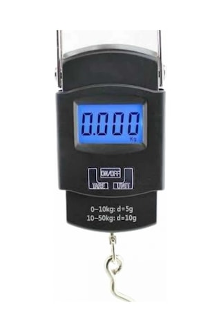 50 Kg Hassas Dijital El Kantarı Lcd Ekranlı Taşınabilir Bagaj Tartısı