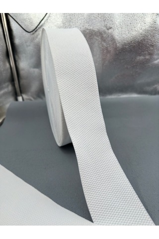 5.5 Cm Petekli Lastik-beyaz-5 Metre
