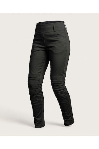 Durt Kadın Leggings Motosiklet Pantolonu Siyah