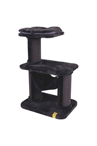 M-pets Panther Premium Relax Kedi Tırmalama Tahtalı Kedi Ağacı Siyah 65x48x98 Cm 244-54036.01