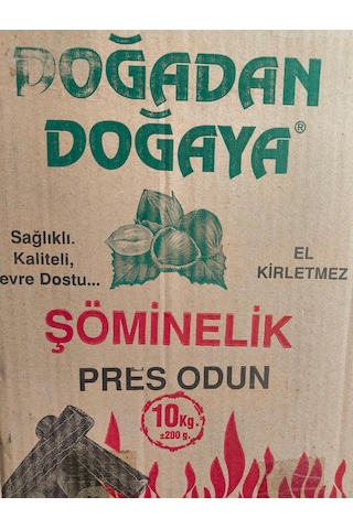 Şöminelik Pres Briket Odun 10 Kg